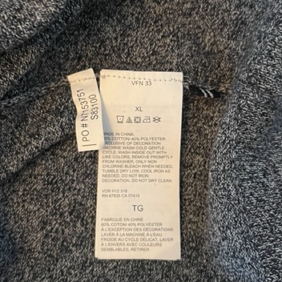 Nautica Men’s V-Neck Gray Knit Sweater Size L - Picture 5 of 5